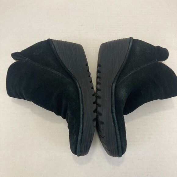 Fly London Wedge Ankle Bootie Womens EU Size 38 / US 7.5 / 8 Black Suede Leather - Picture 16 of 16